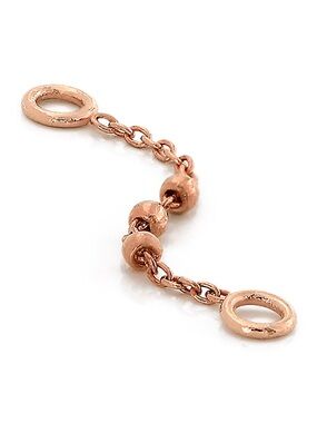 Pupil Hall Trio Bead Lynx Chain Extender - Rose Gold (Sold Out)